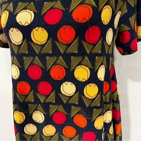 LuLaRoe tulip print short sleeve dress - Picture 4 of 12